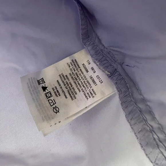 Columbia Kid's Girl's Purple windbreaker Rain Jacket Size M (10/12) - Picture 8 of 9